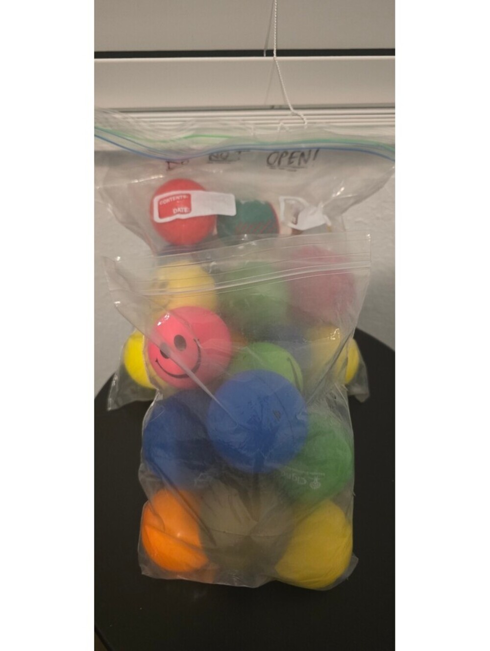 Set of Colorful Smile Face Stress Balls